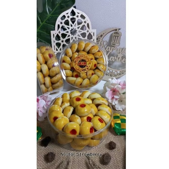 

Kue Kering Alfin - Nastar Strawberry -Toples ukuran 500gr