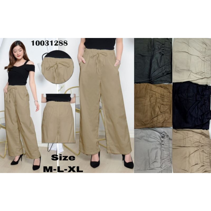 Celana Wanita Kulot Panjang 10031288 / Culottes Loose Pants / Celana Kolor Panjang / Square Pants / 