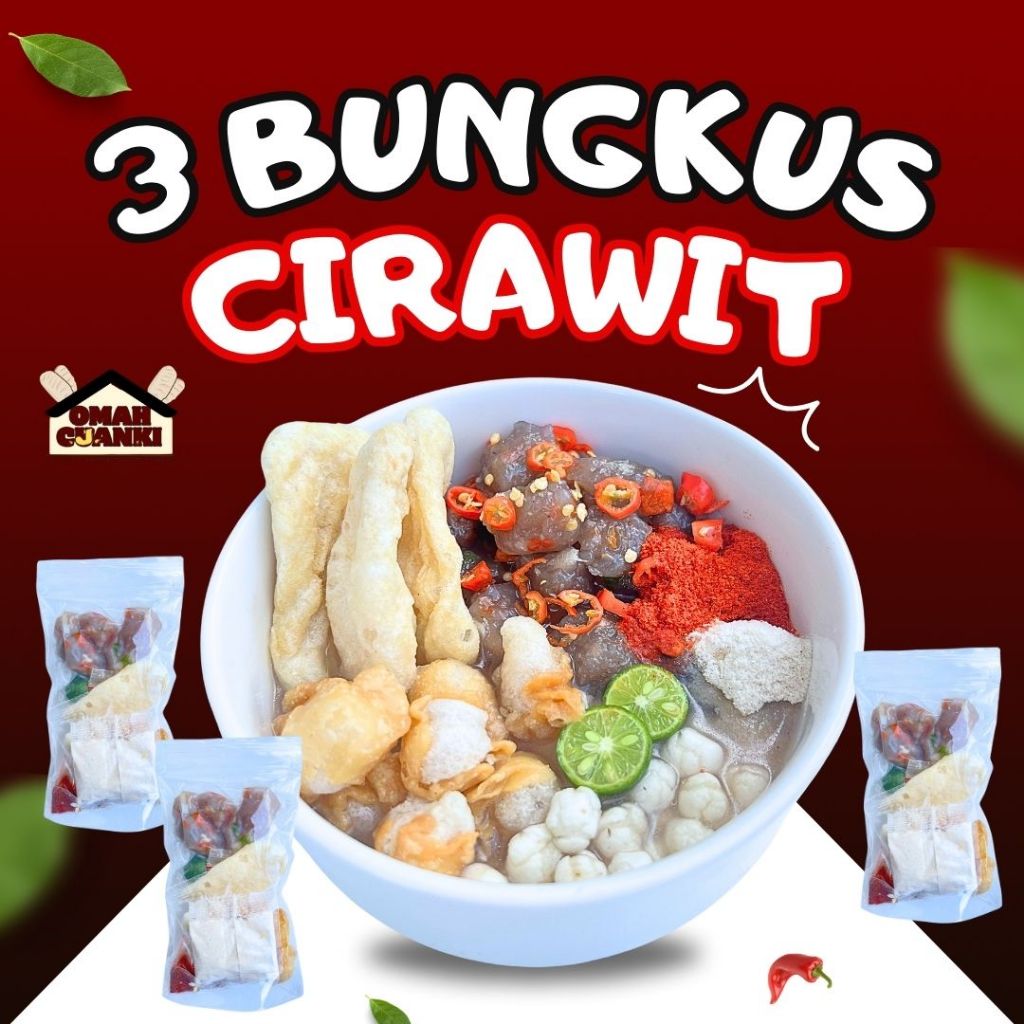 

3 Bungkus Baso Aci Cirawit Dengan Cabai Rawit Hotpot Instan