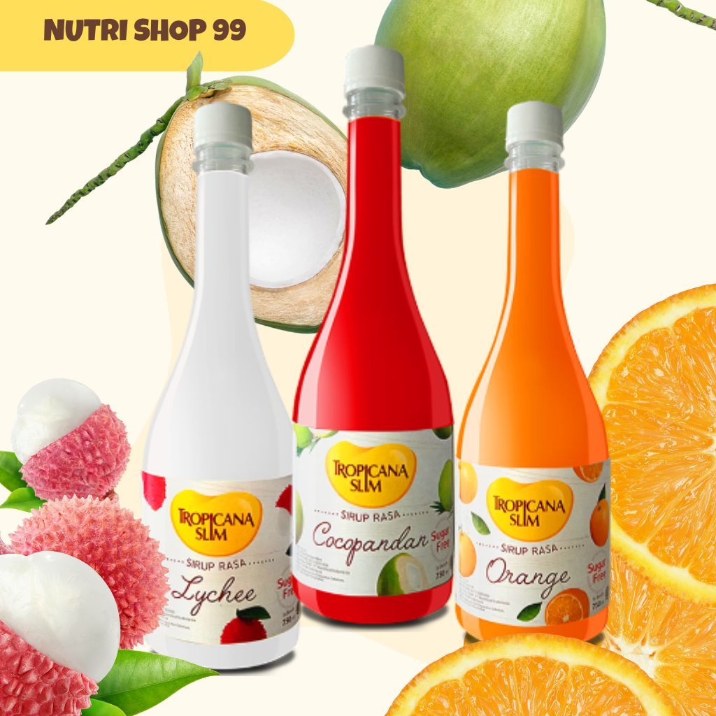 

Tropicana Slim Sirup Cocopandan Orange Leci 750ml Sirup Murah