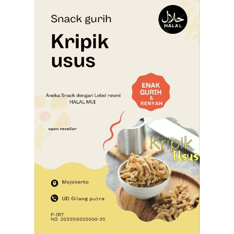 

kripik usus ayam