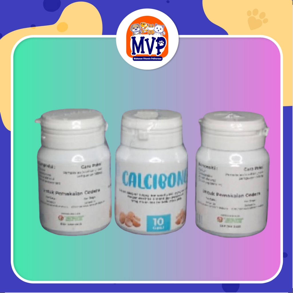 Calcibone Capsul - Vitamin Penguat Tulang & Sendi Kucing Anjing - Keseleo Patah Tulang Cat Dog