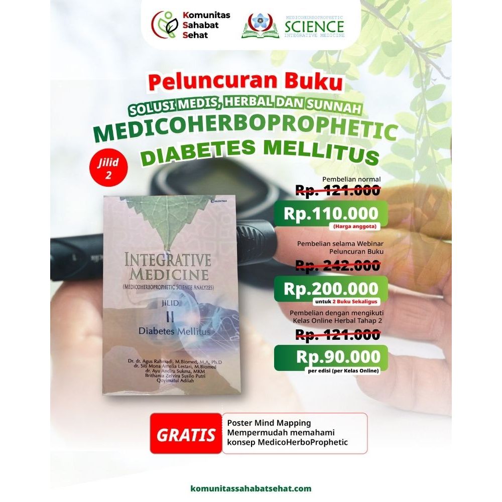 Buku Cetak Medicoherboprophetic Jilid 2 Diabetes Melitus