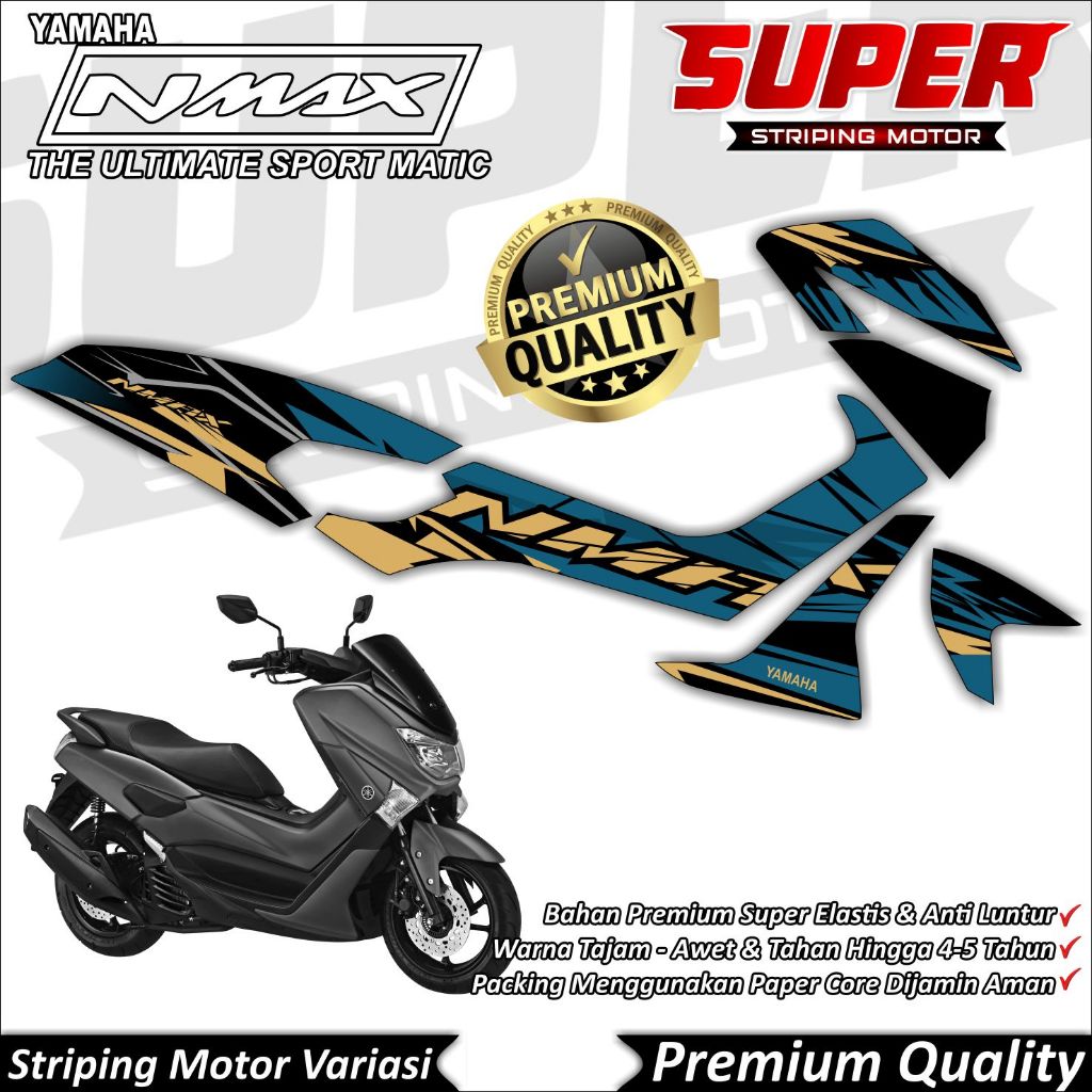 Stiker Nmax Old Anti Luntur keren Striping Nmax Old Striping Yamaha Nmax Old Graffis