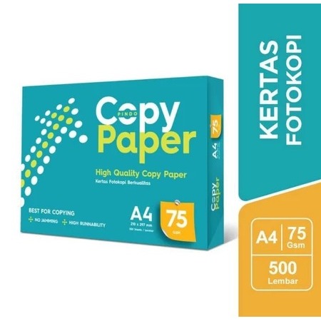 

Kertas HVS A4 75 Gram Copy Paper 1 Rim 500 Lembar