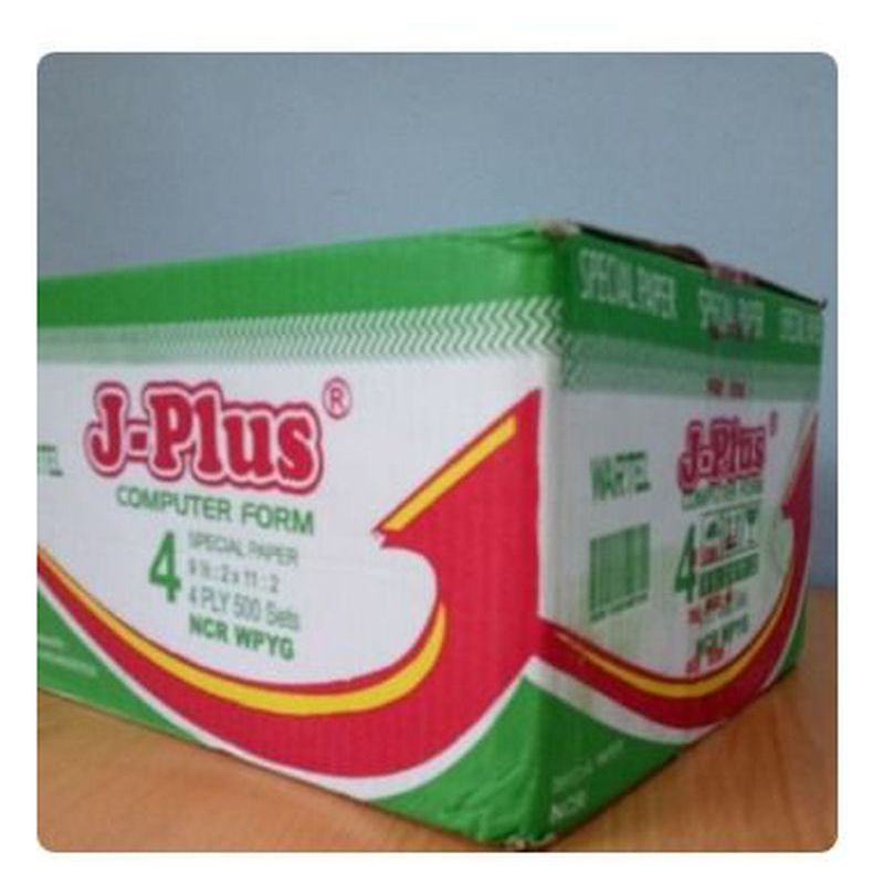 

J-PLUS - Continous Form 91/2 x 11 4 Ply Bagi 2 ( K4/2 J-plus ) NCR - Box