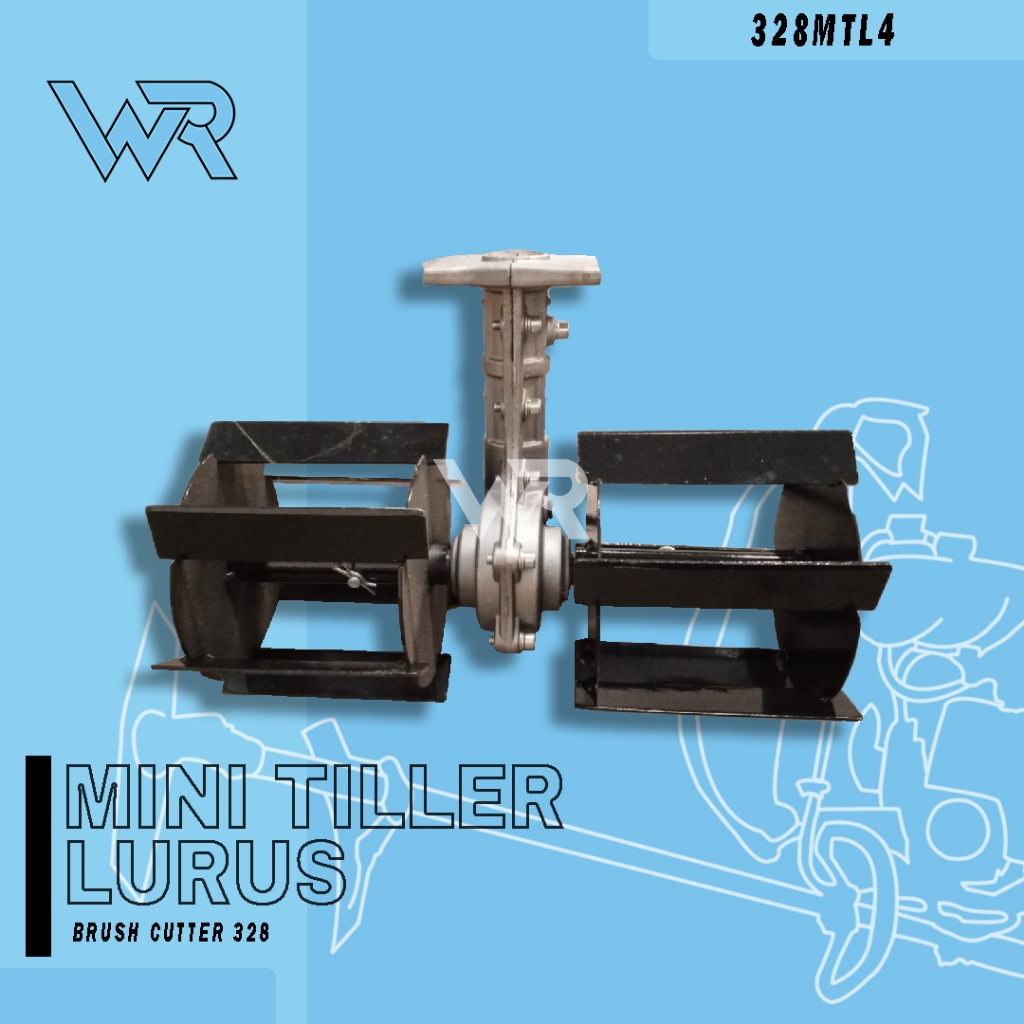 Mini Tiller Lurus 328 Brush Cutter Mesin Potong Rumput