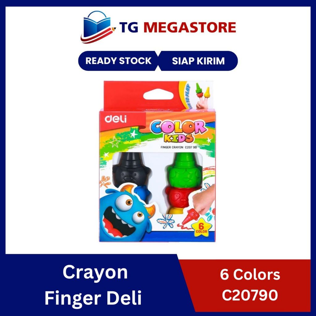 

Crayon Finger Deli 6 Colors - C20790