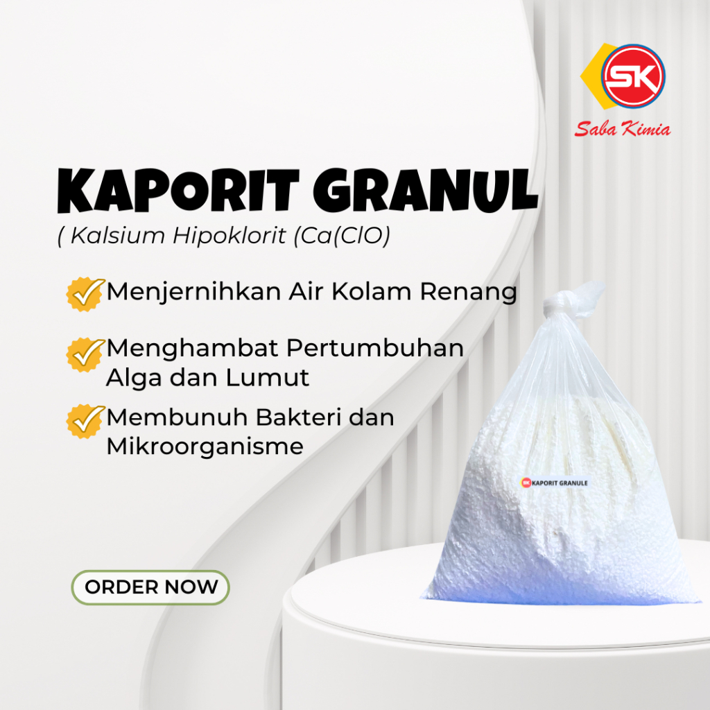 Kaporit Granule Obat Kolam Renang Penjernih Air Kolam Renang Klorin Pembersih Kolam Renang 1 Kg
