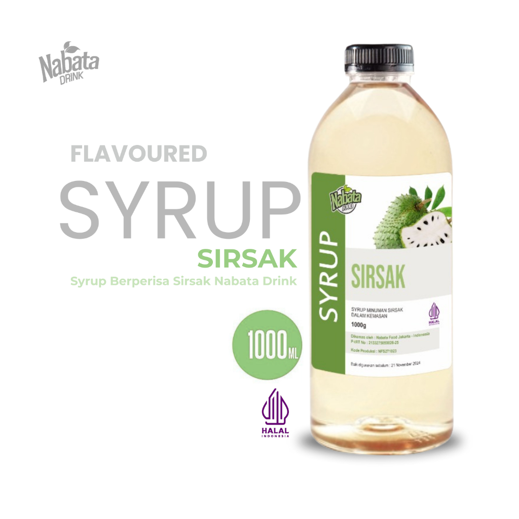 

Sirup Sirsak 1000ML Nabata Drink - Syrup Sirsak 1L