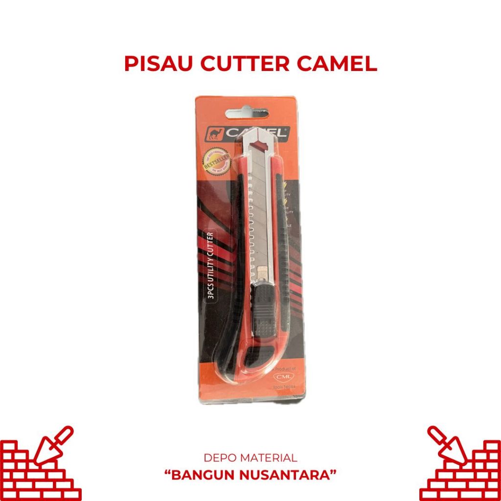 

Pisau Cutter CAMEL / 3pcs Utility Cutter