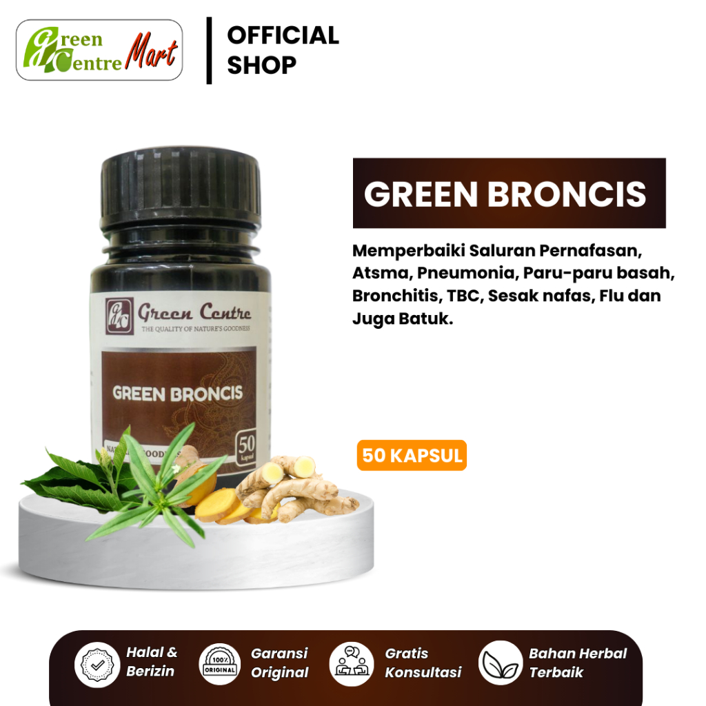 

OBAT HERBAL ASMA SESAK NAFAS PARU PARU BASAH BATUK GREEN BRONCHIS