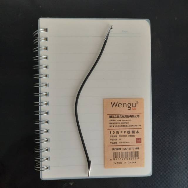 

NOTES SPIRAL A6 TRANPARAN SHENSHI 8550-2