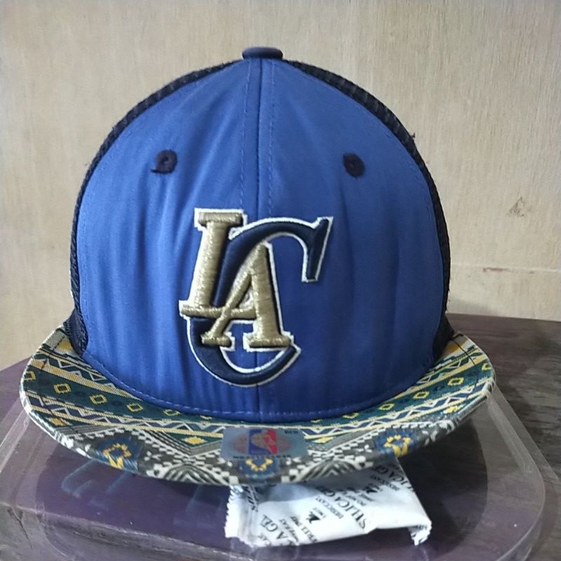topi visor pendek nba los angeles clippers trucker.used