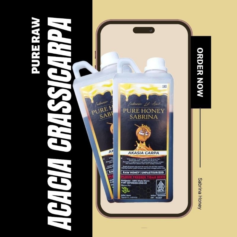 

Madu Murni Asli Alam Indonesia Fresh Mentah_Raw honey_Nektar Akasia Carpa Super_Menjaga kesehatan