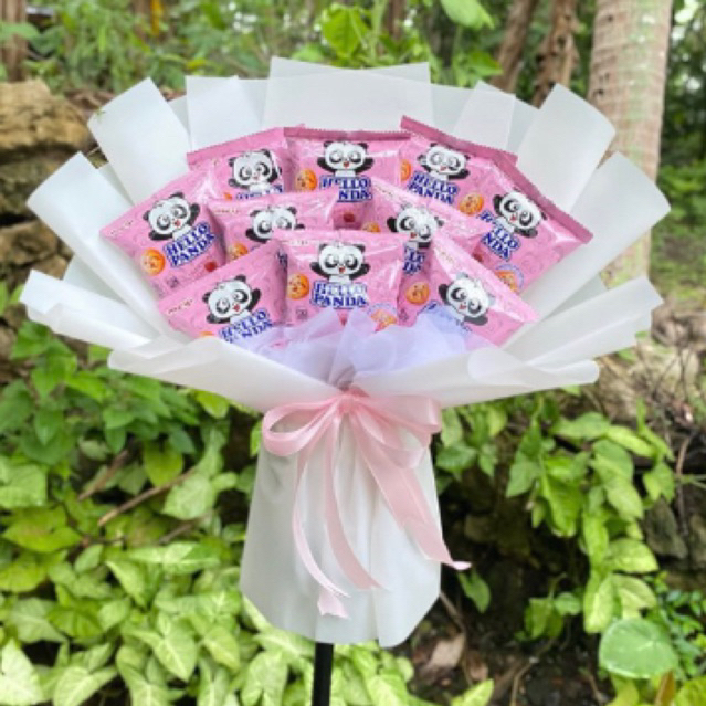 

Buket Snack Pink / Buket Jajan / Buket Hellopanda / Buket Sempro / Buket Wisuda