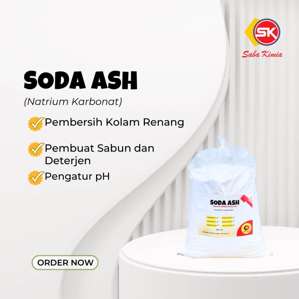 

Soda Ash / Laundry Booster / Washing Soda Pembersih dan Penjernih / Natrium Karbonat /SodaAbu 1Kg