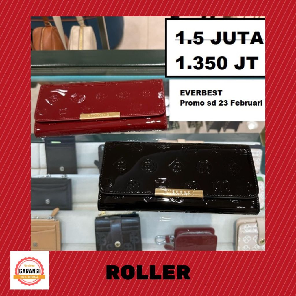 Dompet panjang Everbest wanita sale ROLLER original 100%