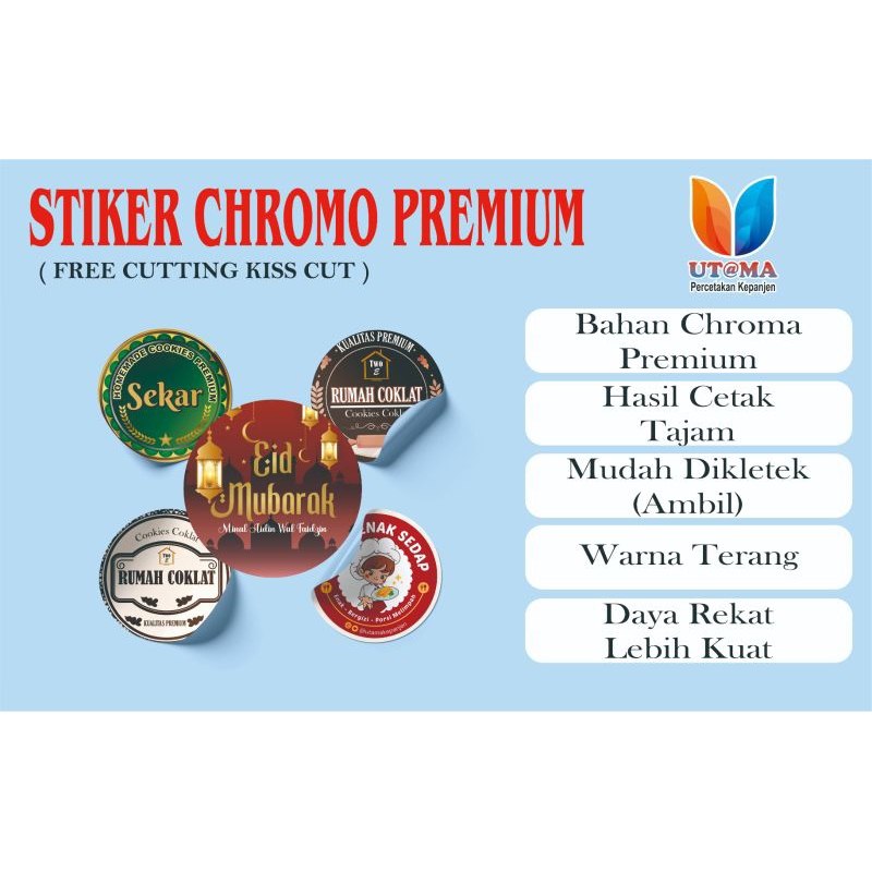 

Cetak Stiker Chromo CUT A3 MURAH / CETAK STIKER LABEL KEMASAN MAKANAN MINUMAN ONLINE