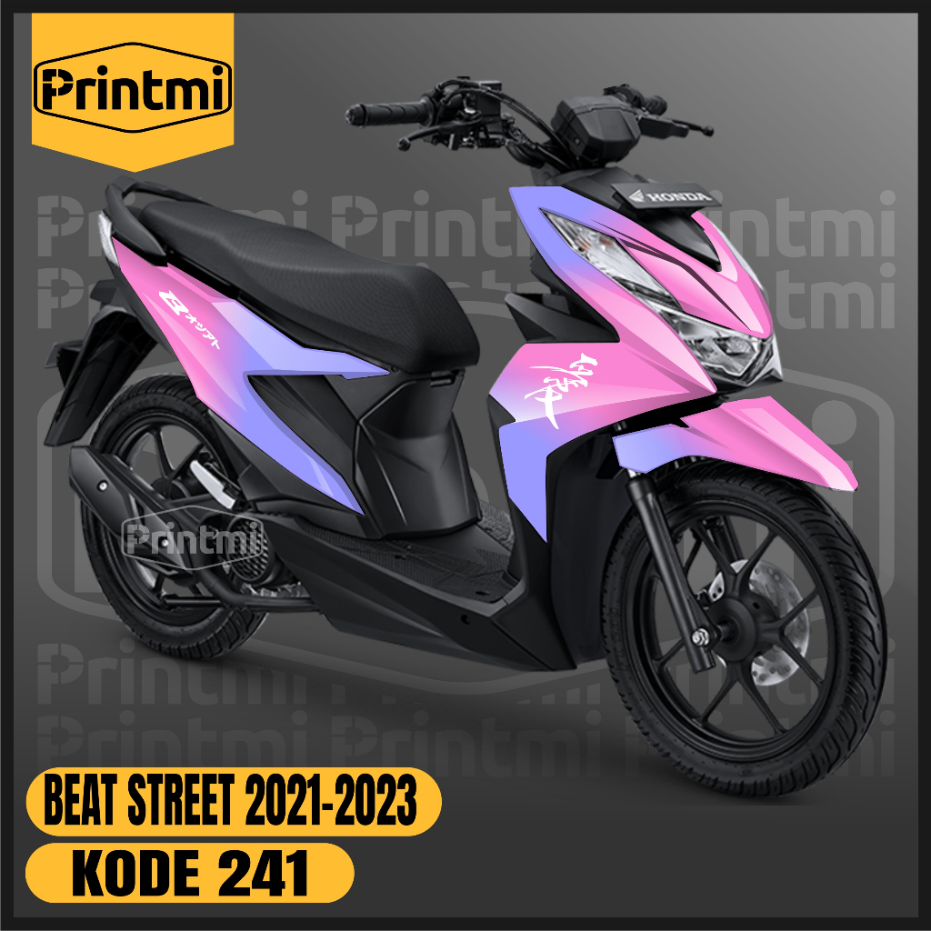 Stiker Decal Beat Street 2024 2023 2022 2021 Full Body Sticker Honda Variasi Modifikasi KP241