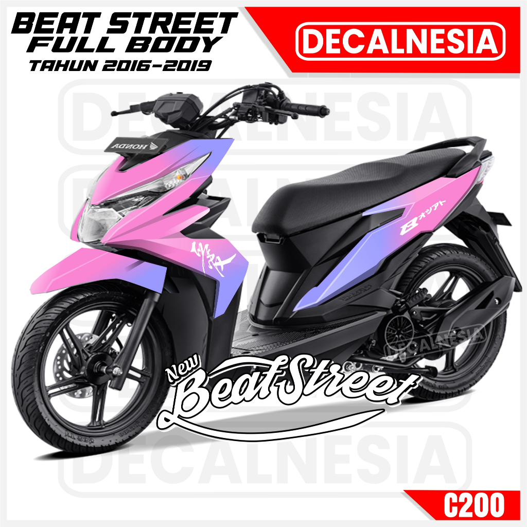 Decal Stiker Beat Street Old 2016 2017 Full Body 2018 2019 Motor Sticker Modif Dekal Variasi C200