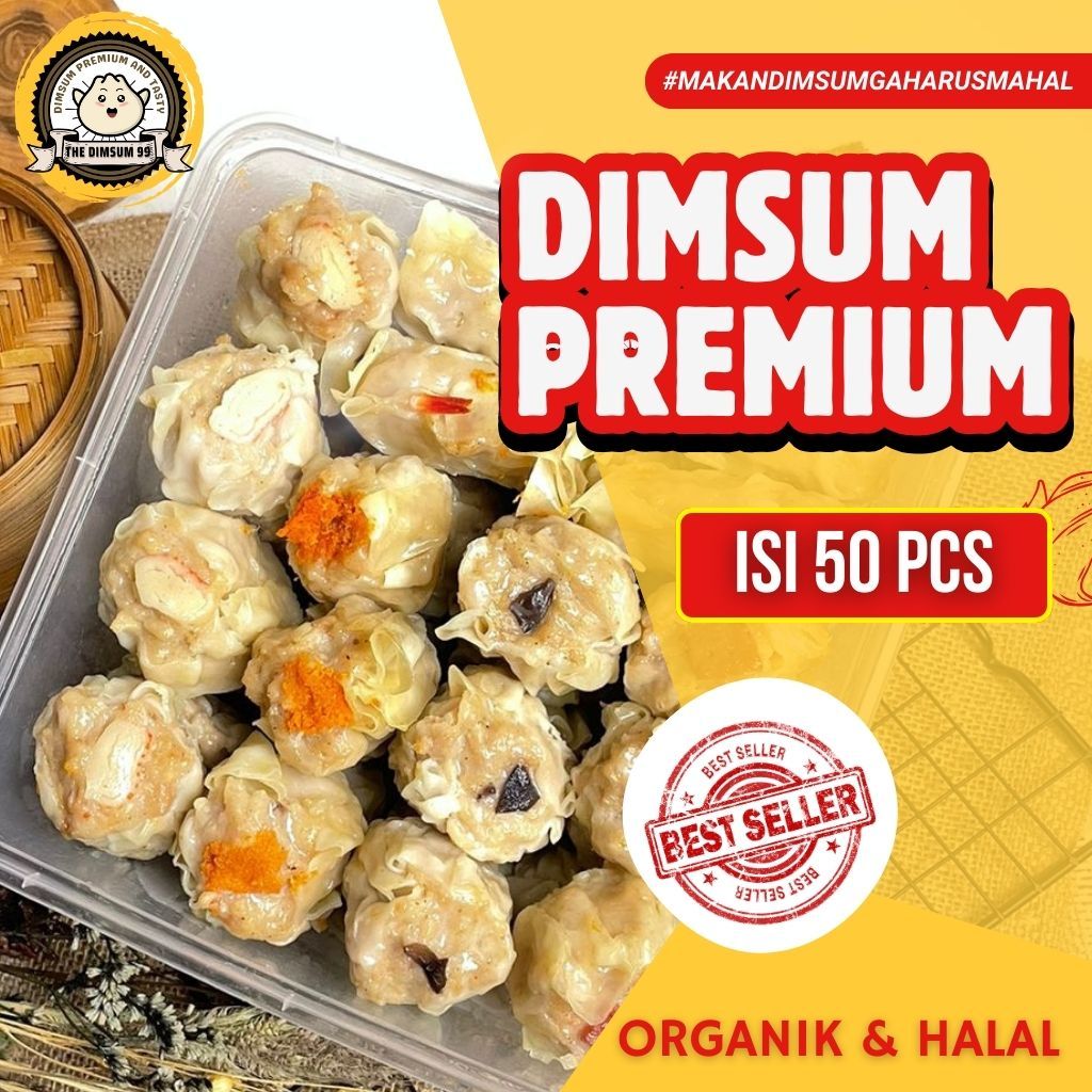 

Dimsum Ayam Frozen Mix Toping isi 50pcs FREE Saus Merah & Lada Hitam PREMIUM