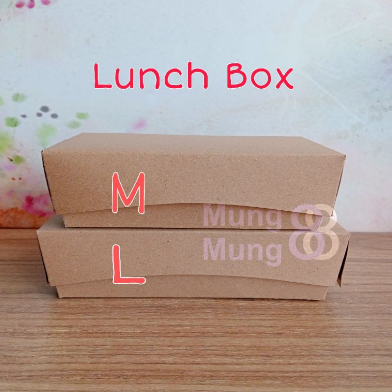 Paper Lunch Box LAMINASI / Kraft Lunch Box LAMINASI