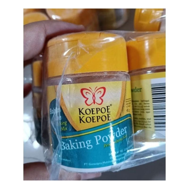 

baking powder bubuk pengembang kue koepoe koepoe kupu kupu 45 gr bahan pembuat kue