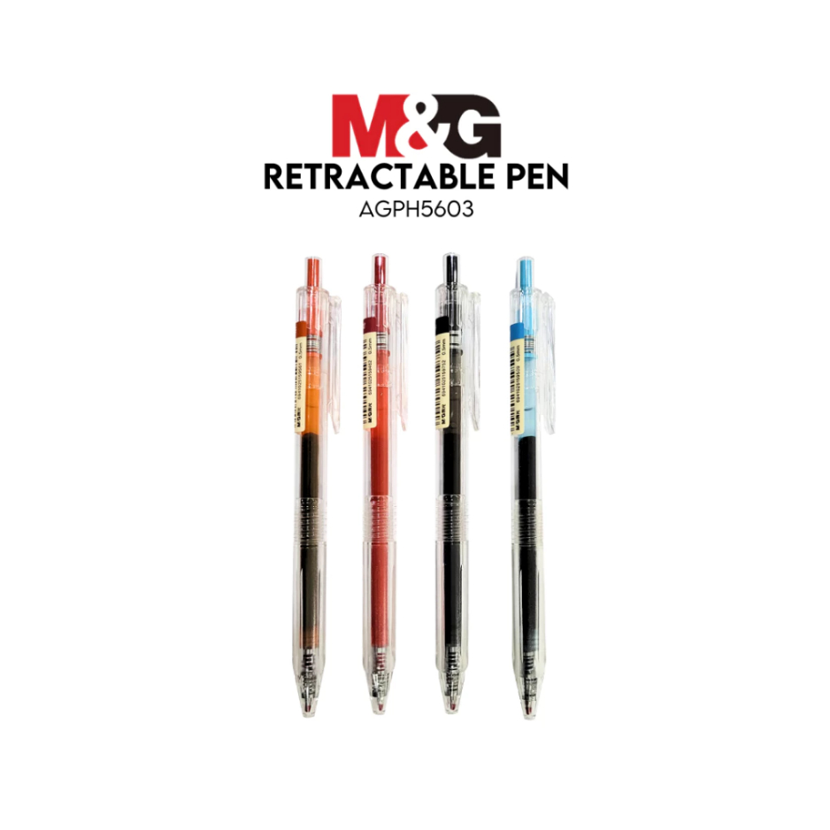 

BOLPEN M&G RECTRACTABLE - M&G GEL PEN - AGPH5603 - SATUAN / 1 PCS