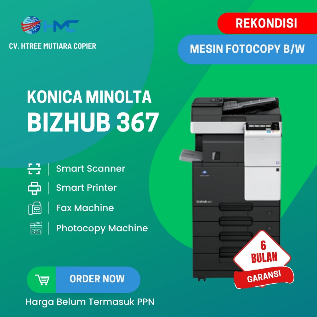 Mesin Fotocopy Multifungsi Konica Minolta Bizhub 367