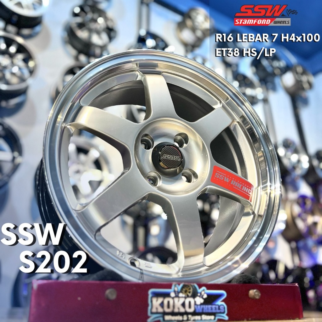 Velg Mobil SSW S202 R16 untuk mobil Brio Jazz Calya Ayla dll
