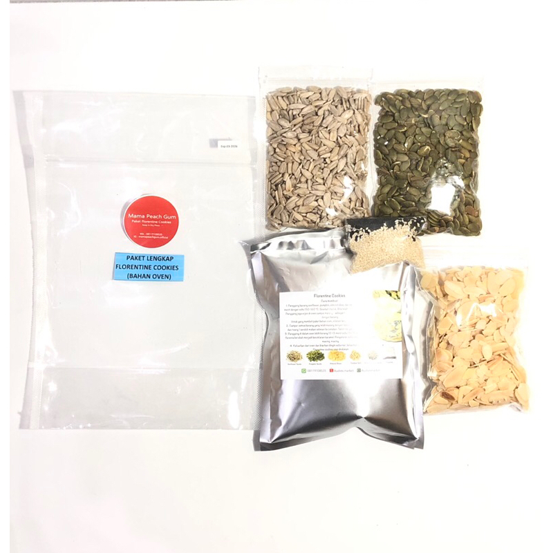 

RB Bahan Florentine Cookies/Florenta Best Quality Audies Market Ada Cara Buat / Tanpa Almond Atau