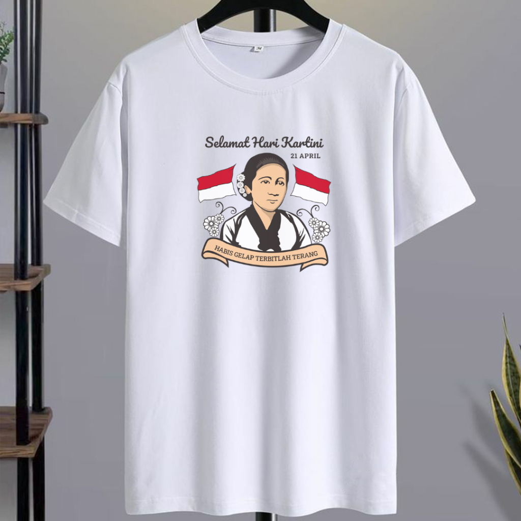 KAOS HARI KARTINI 21 APRIL BUNGA T-SHIRT FASHION WANITA PRIA COWOK CEWEK KATUN PREMIUM DISTRO LENGAN