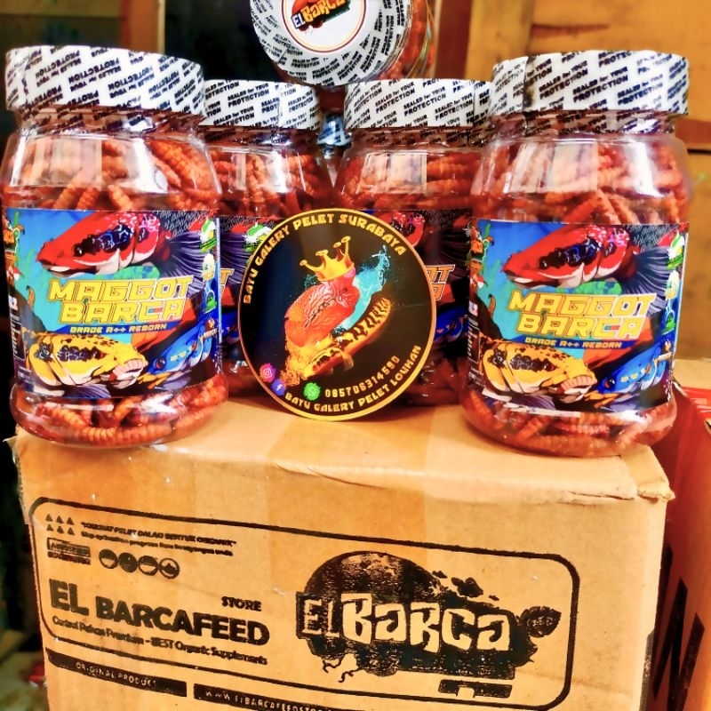 MAGGOT Premium Super Red BARCA (SUPER GROWTH++) 30gr BUNGA BOOSTER - Pakan Ikan Maggot Premium Super