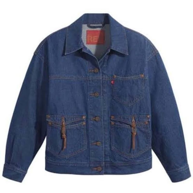 Original LVS RED Lr Type 2 Trucker Jacket Pine Gulch Creek Truck Original size M