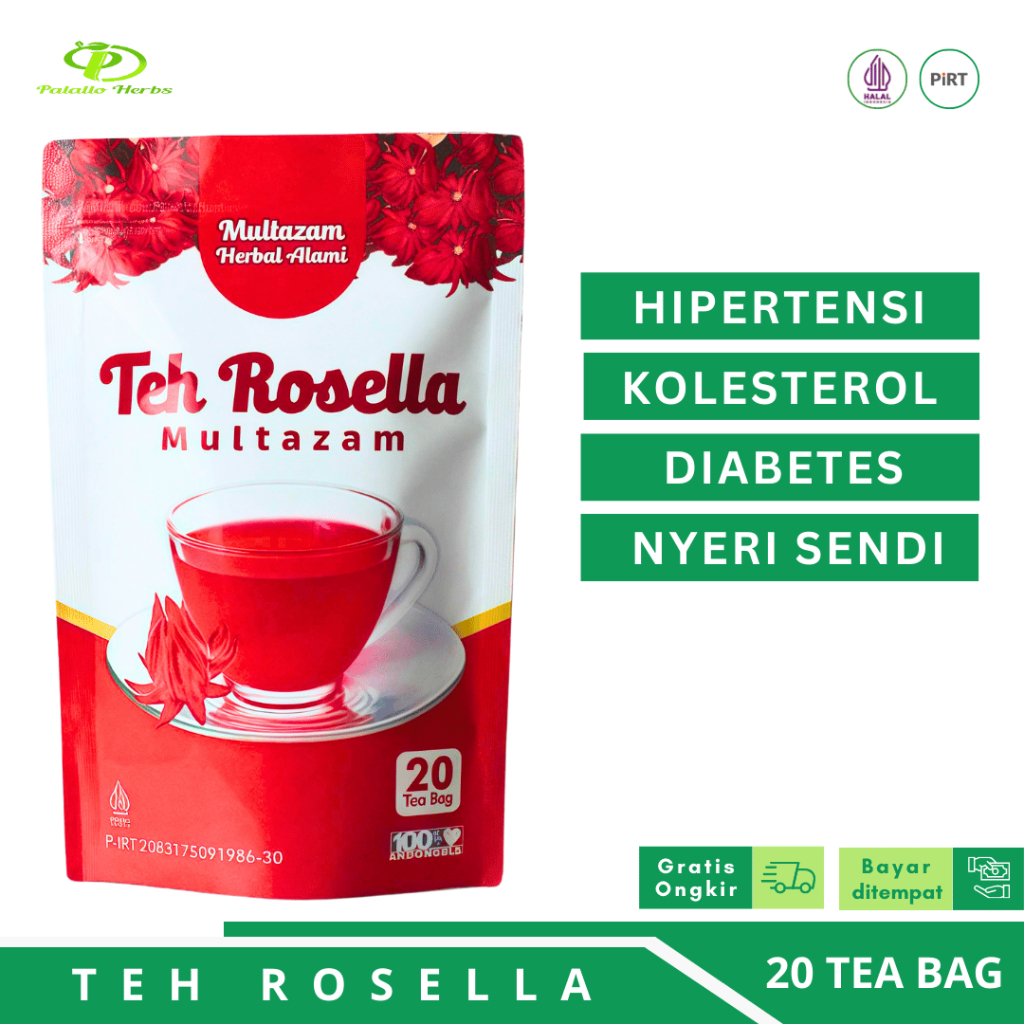 

Teh Rosella Herbal Multazam 20 Tea Bag - Solusi Alami untuk Tekanan Darah & Kolesterol