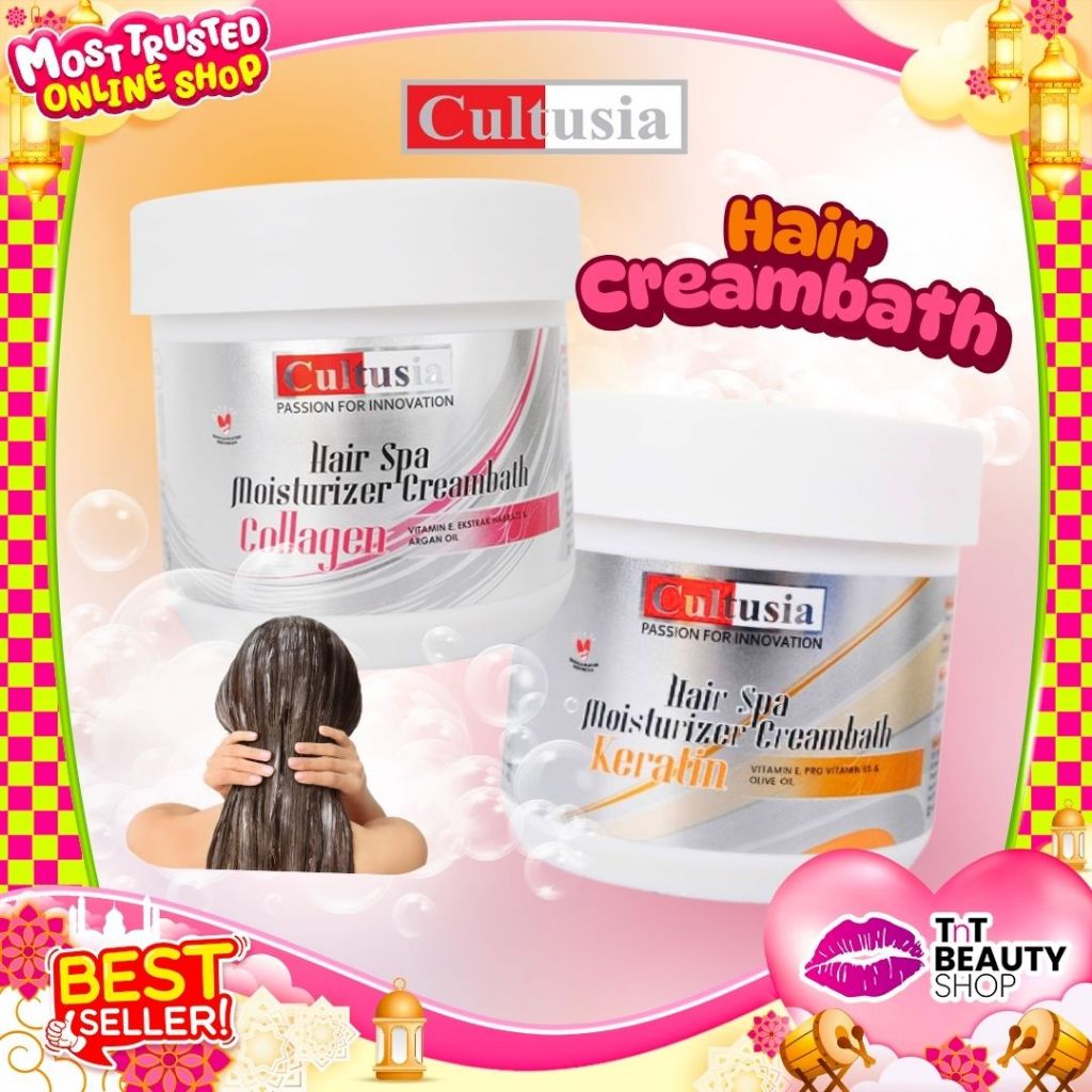 Cultusia Hair Spa Moisturize Creambath 500ml Keratin Collagen | TnT Beauty Shop