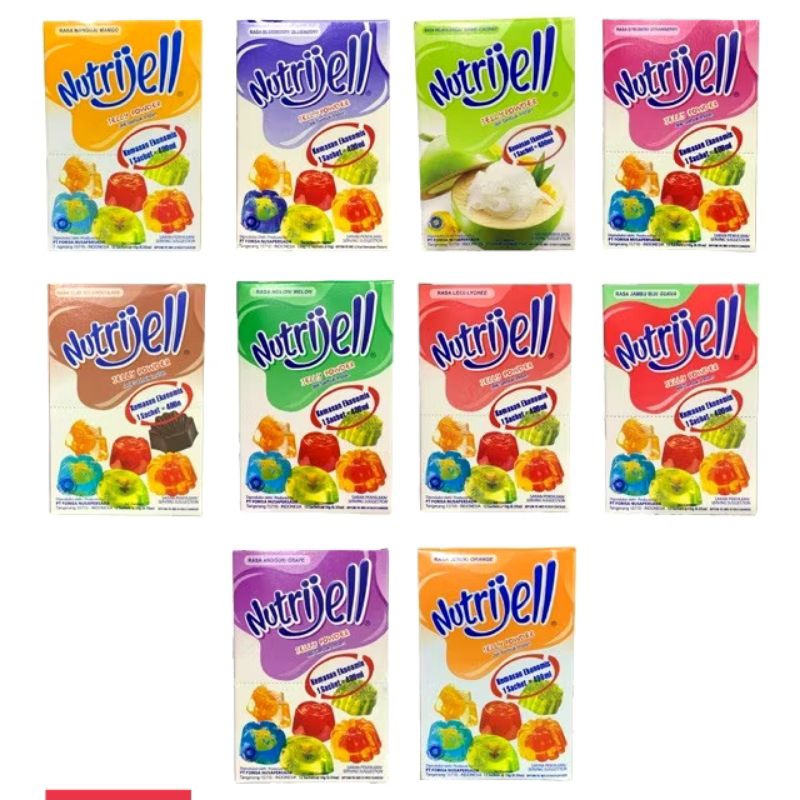 

Nutrijell bubuk - Jelly Kenyal aneka rasa buah