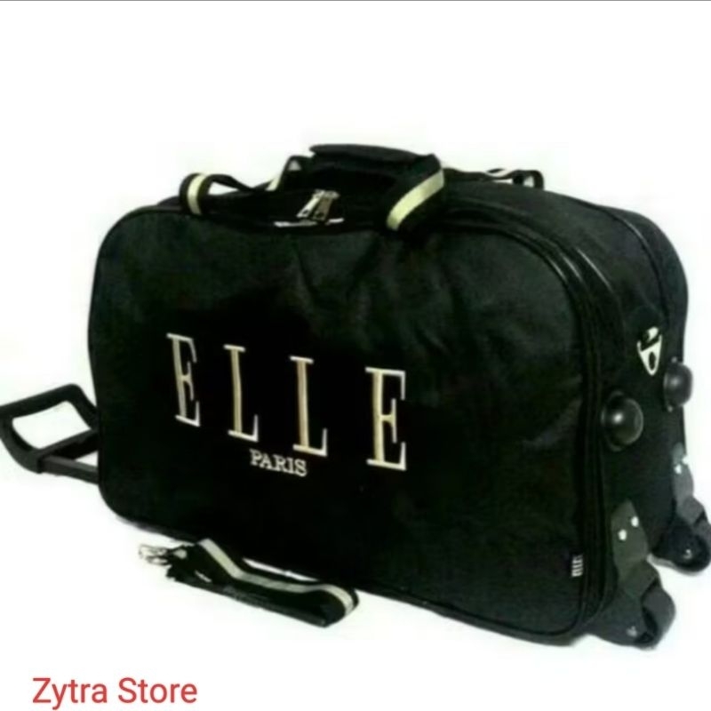 Troli Elle Paris Tas Pakaian Besar Premium Tas Trolly Travel Bag Jumbo Multifungsi  Tas Elle Roda