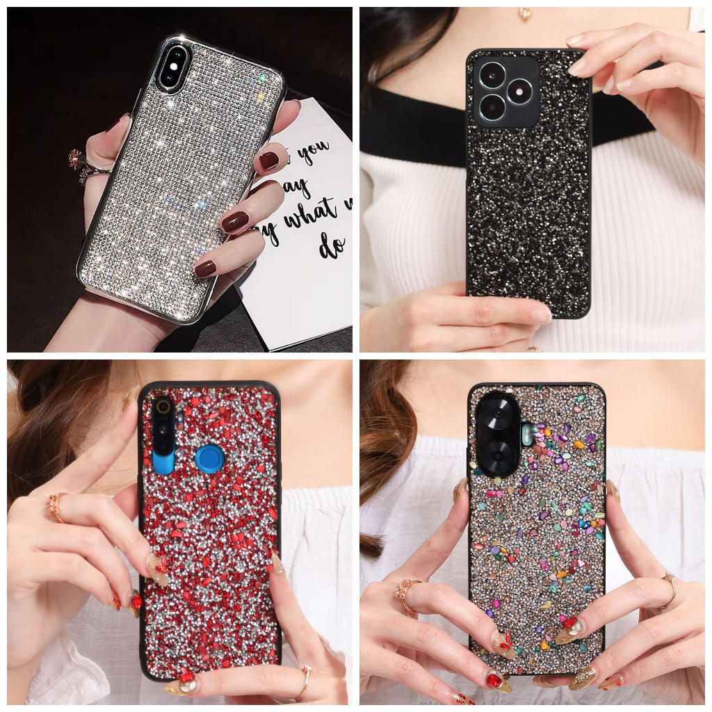 Diamond Blink Case Realme Narzo 50 Narzo 50i Narzo 50A Prime Narzo 50i Prime