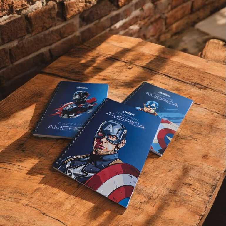 

Buku tulis Captain America superhero notebook A5 Buku tema kapten amerika superhero grosir