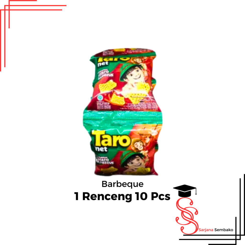 

Taro Net Snack Barbeque - 1 Renceng 10 Pcs