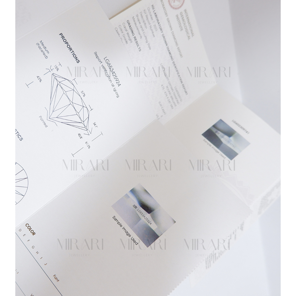 LAB GROWN DIAMOND / CVD - OVAL SHAPE IGI CERTIFIED