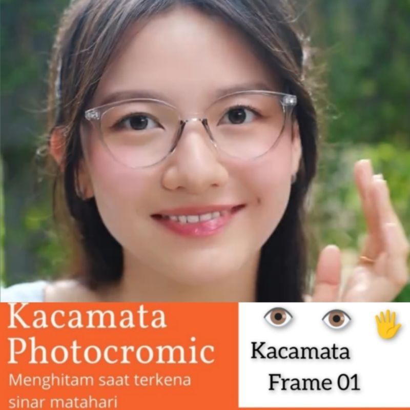 KACAMATA MINUS CAT EYE, KACAMATA WANITA 608