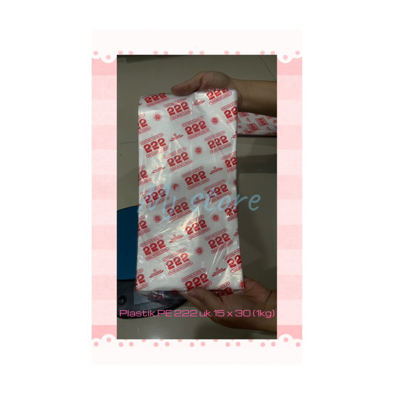 Plastik PE 222 Merah Plastik Es Plastik Santan Plastik Gula Plastik Minyak uk 15 x 30 (PerPACK)