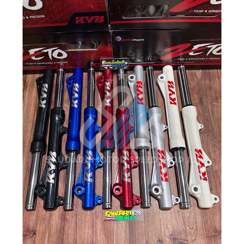 [KYB ZETO] SHOCK DEPAN ASSY UPSIDE DOWN SET ORIGINAL KYB KAYABA ZETO (KY0S-FF5011) PNP HONDA MATIC B