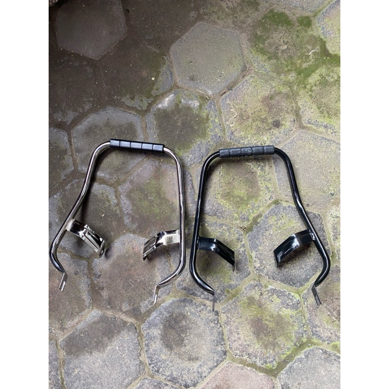 BEHEL BEGEL PLENGER BELAKANG HONDA ASTREA PRIMA CHROME/HITAM BAHAN TEBAL DAN PRESISI