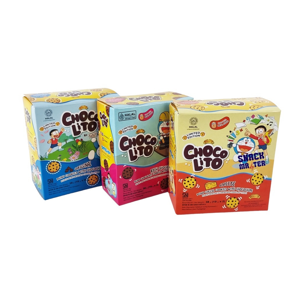 

Chocolito Box Original/Rich Choco 38Gr Snack Lebaran Kue Idul fitri Parcel Lebaran