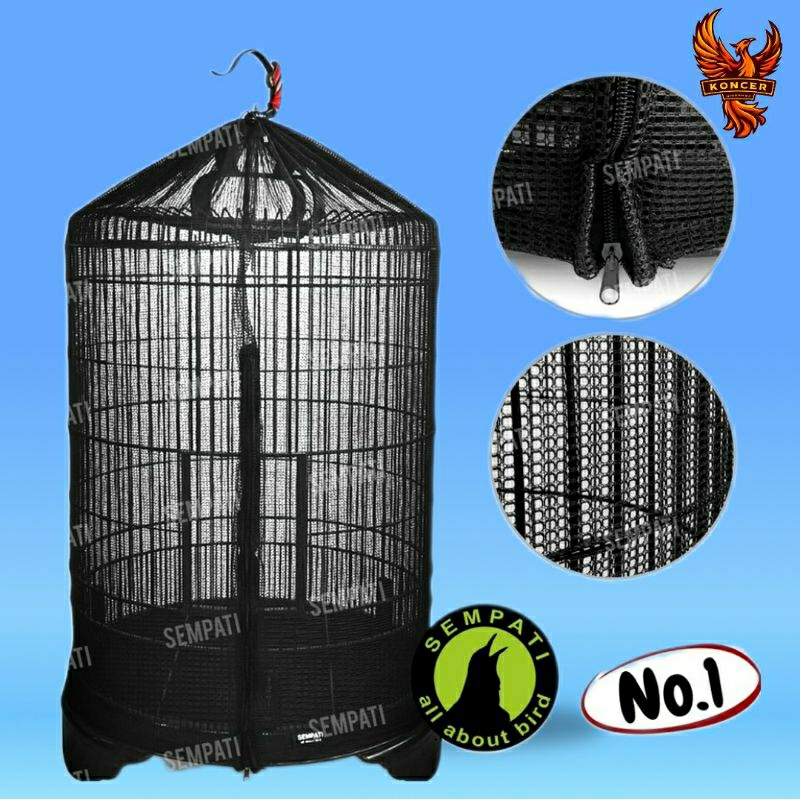 Kerodong Transparan Murai ekonomis hitam
