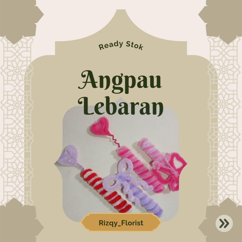 

Ready Stok Angpau kawat bulu lebaran cocok buat gift hari raya